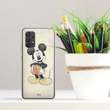 DeinDesign Handyhülle Offizielles Lizenzprodukt Mickey & Minnie Mouse Wasserfarbe, Samsung Galaxy A32 4G Silikon Hülle Bumper Case Handy Schutzhülle