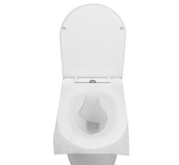 BAYLI Einweghandschuhe 10 Stück Einweg WC Sitzauflagen 38x46cm - Hygienischer Toilettenschutz