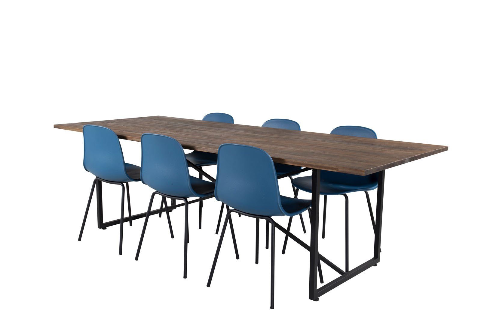 ebuy24 Essgruppe Padang Essgruppe Esstisch Teak und 6 Arctic Esszim, (7-tlg)