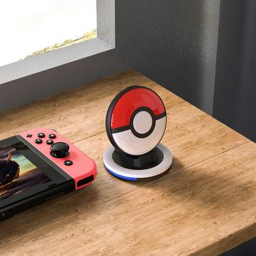 Tadow Ladestation für Pokémon GO Plus,Spiele-Ladegerät,Ladedock Ladeschale (mit RGB-Licht und USB-Typ-C-Ladekabel)