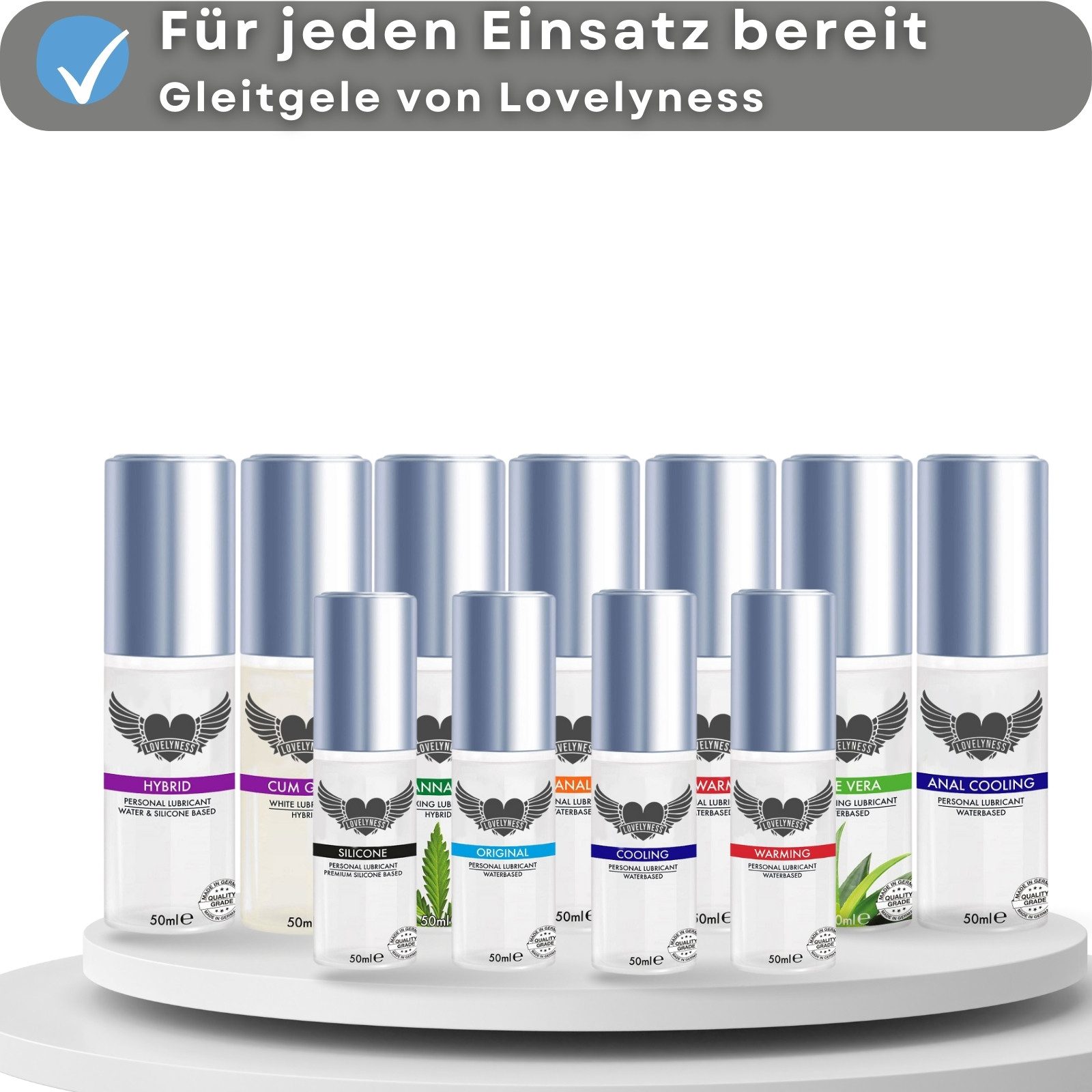 Lovelyness Gleitgel auf Silikonbasis mit extrem lange Feuchtigkeit 50ml