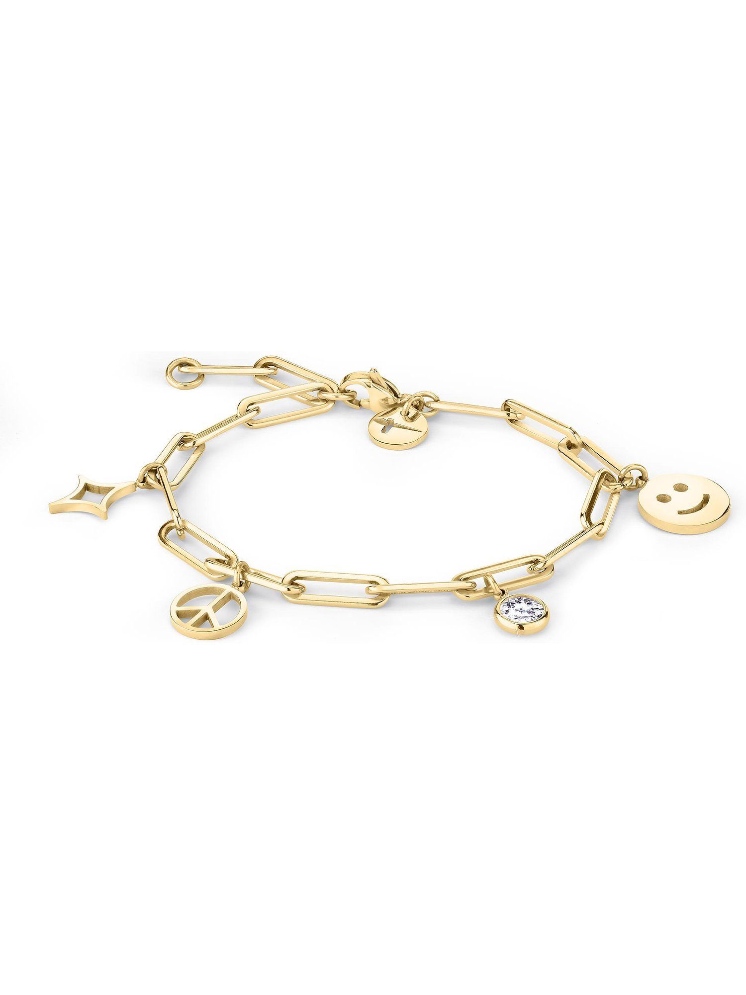 Tamaris Edelstahlarmband Tamaris Damen-Armband Edelstahl 1 Zirkonia, Trendig