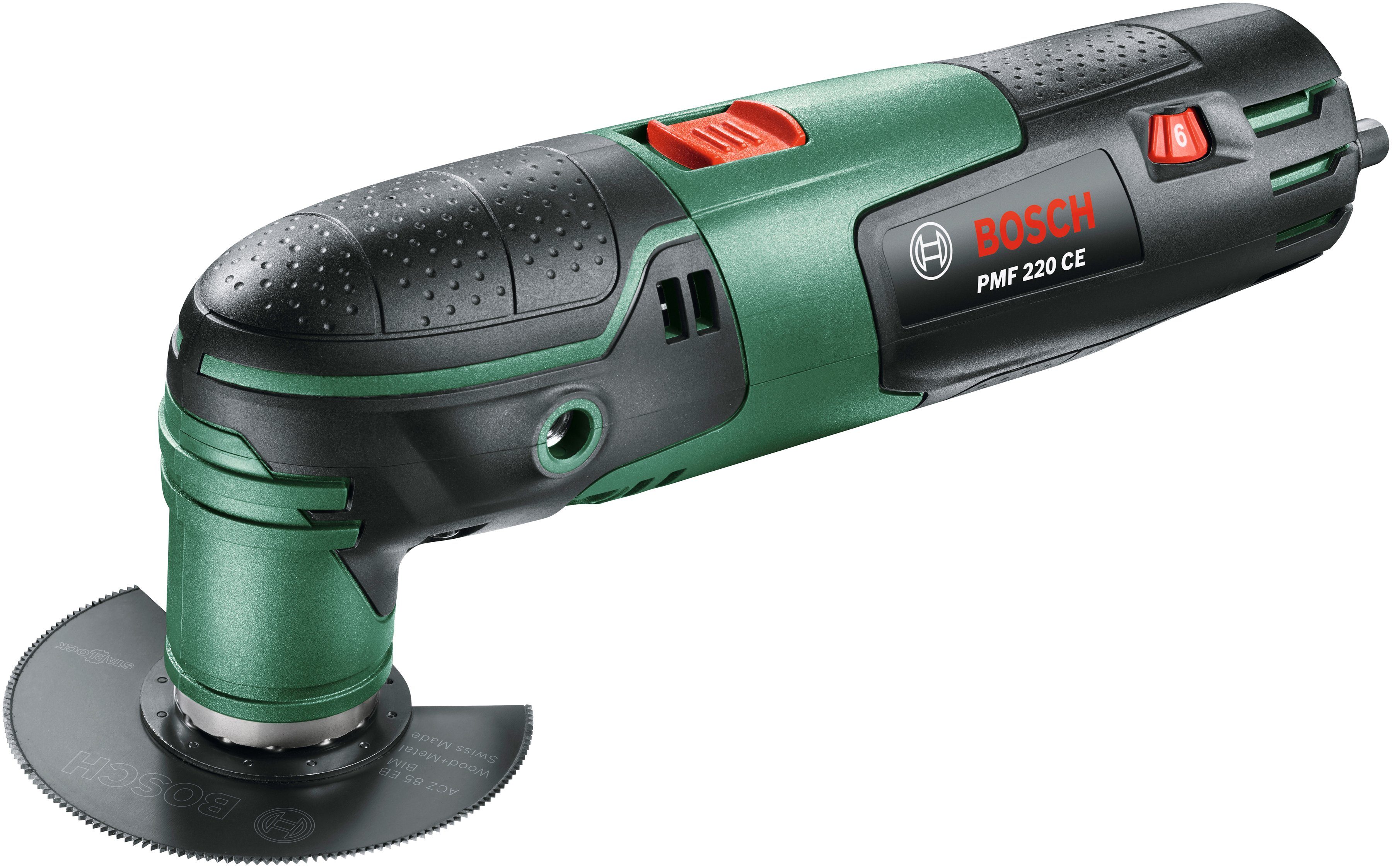 Bosch Home & Garden Elektro-Multifunktionswerkzeug PMF 220 CE, 220 W, inkl. Zubehör und Kunststoffkoffer