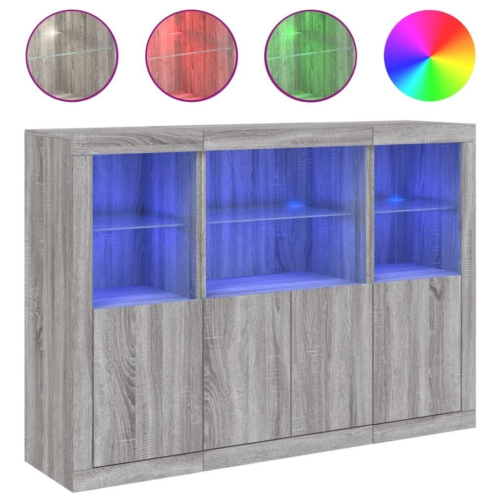 vidaXL Sideboard Sideboards mit LED-Leuchten 3 günstig online kaufen