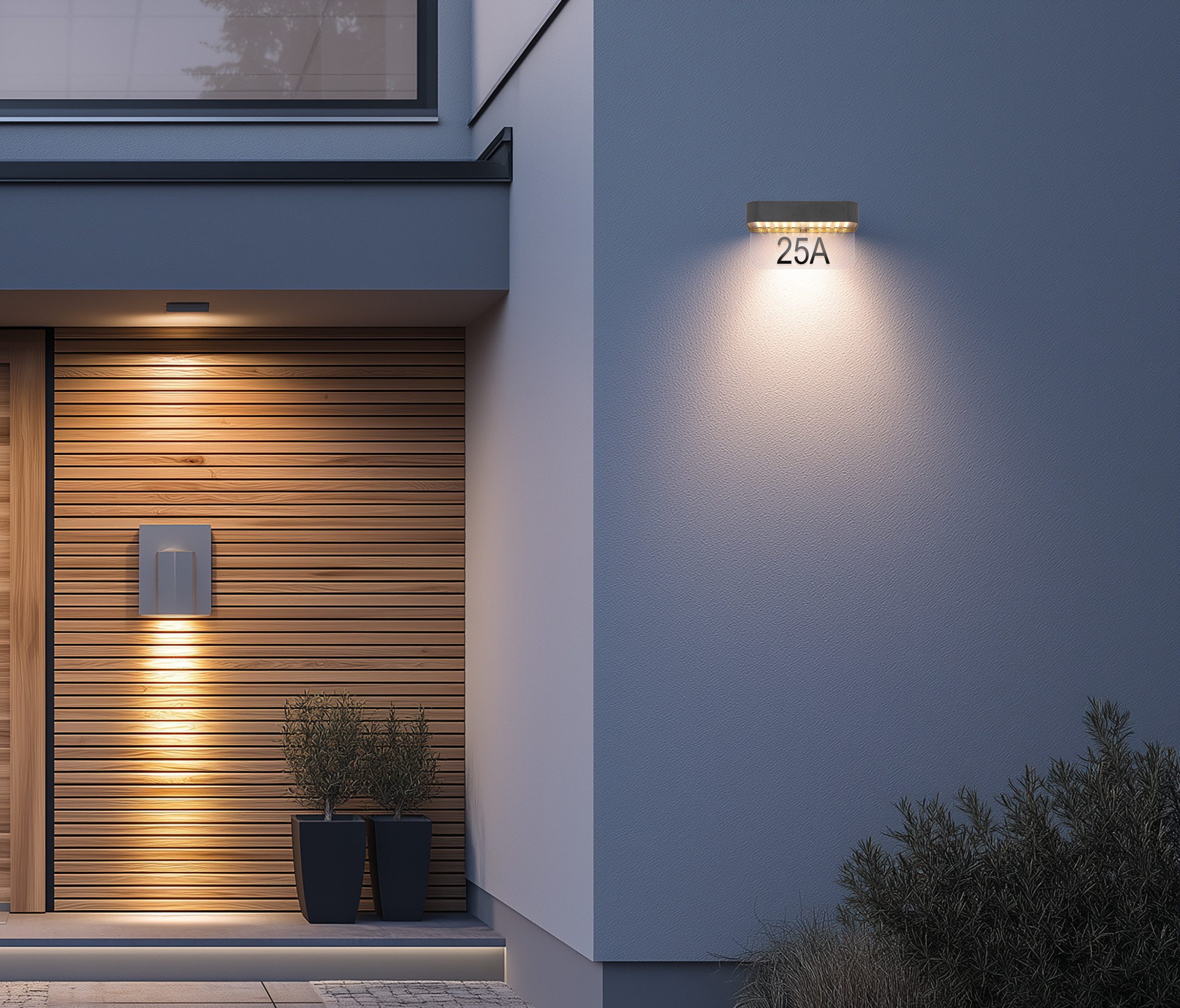 GLOBO LIGHTING LED Solarleuchte SOLARLEUCHTE KUNSTSTOFF GRAU, 1XLED-Modul, LED fest integriert, Warmweiß, Solarleuchte grau matt mit Sensor, IP54, 3 Leuchtstufen, Akku