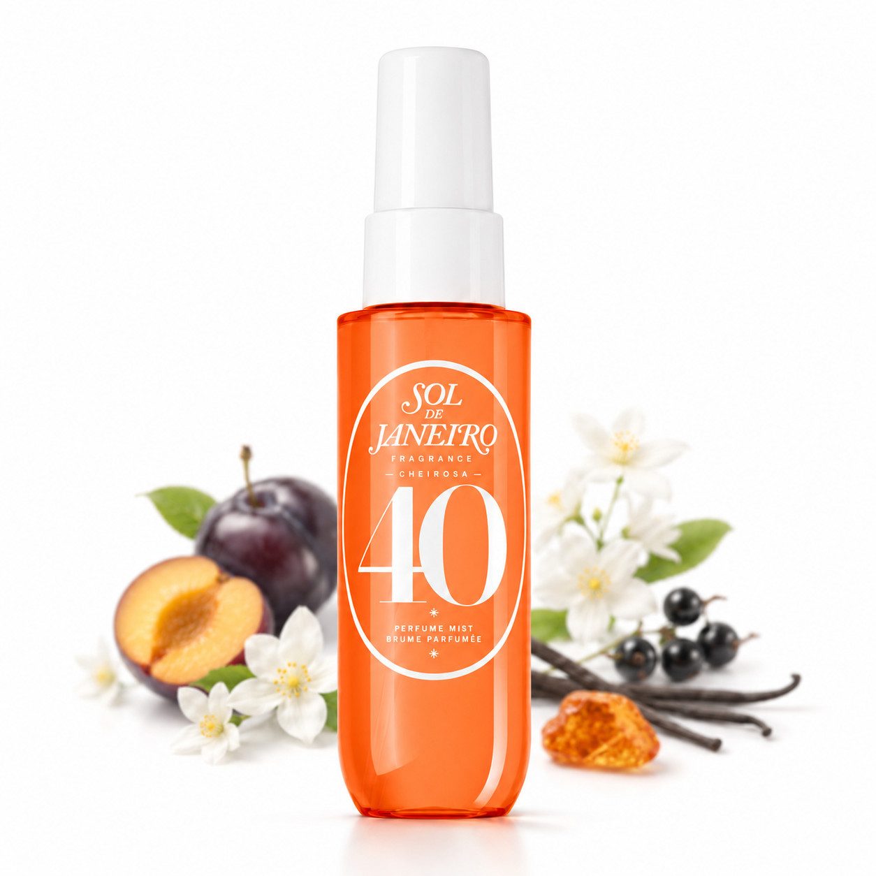 Sol de Janeiro Gesichts- und Körperspray Sol de Janeiro Cheirosa 40 Perfume Mist 30ml, Sinnlicher Duft mit schwarzer Amberpflaume und Vanillehölzern
