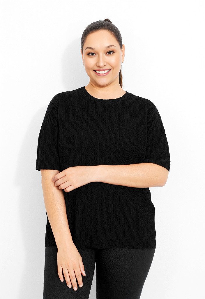 ONLY CARMAKOMA Plisseeshirt CARRAVENNA S/S PLISSE günstig online kaufen
