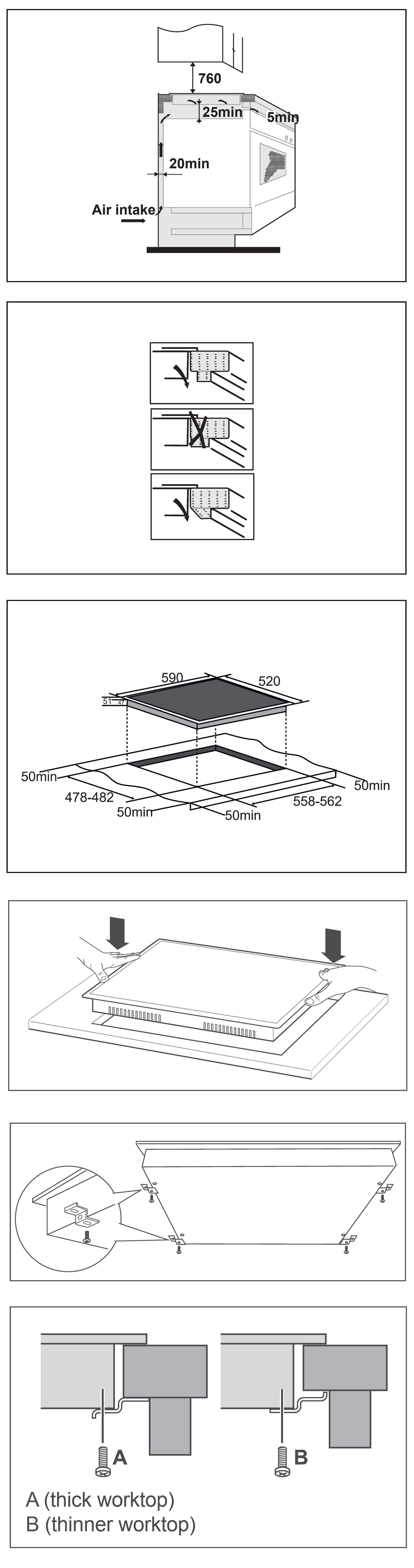 Meuble de cuisine OPTIFIT Faro avec électroménager Hanseatic, largeur 270 cm, charnière de porte réversible