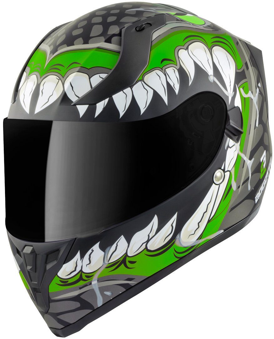 Bogotto Motorradhelm V128 Naga Helm, Integriertes Sonnenvisier