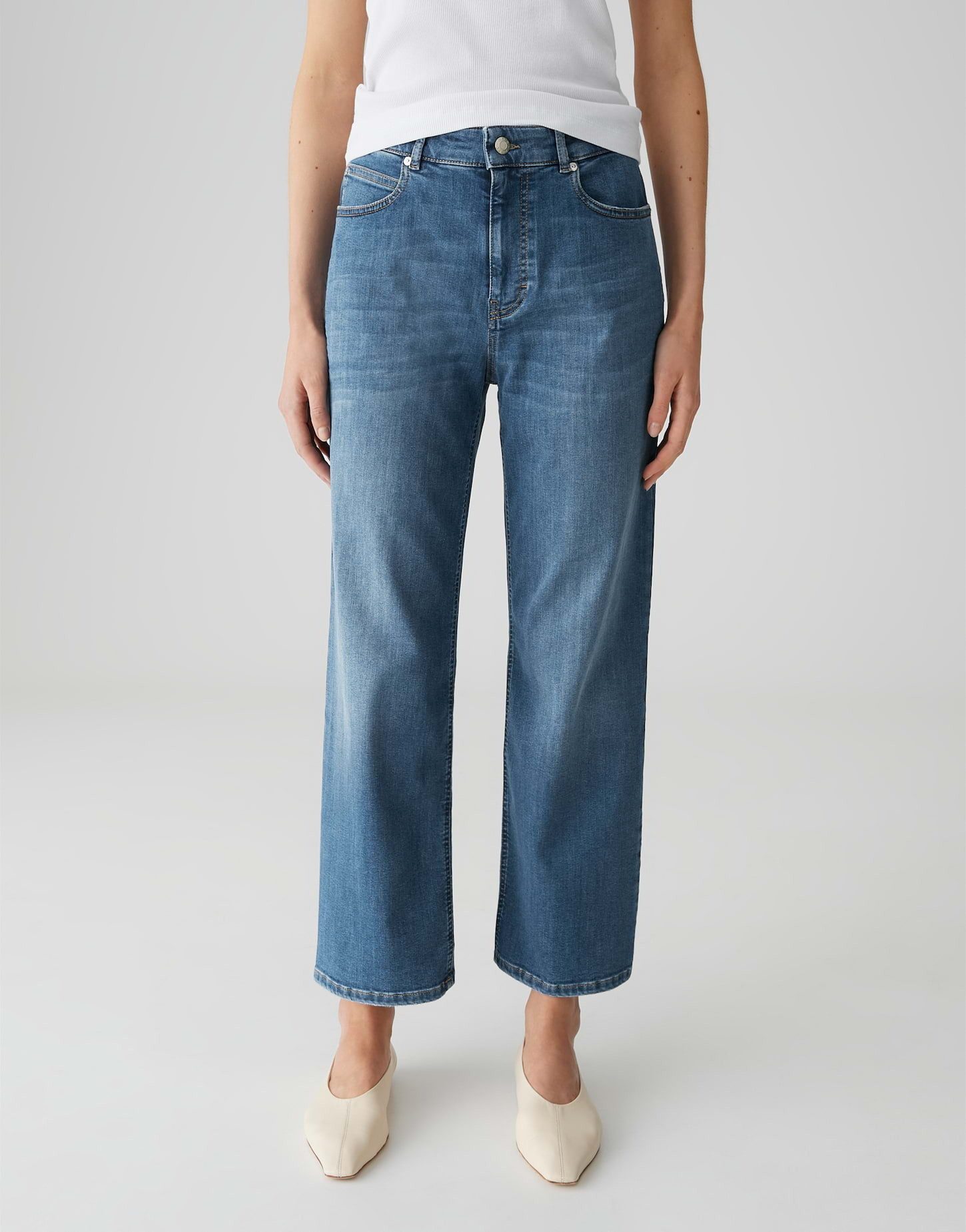 Relax-fit-Jeans MARI IVY aus aus Dry Indigo® Mid Rise