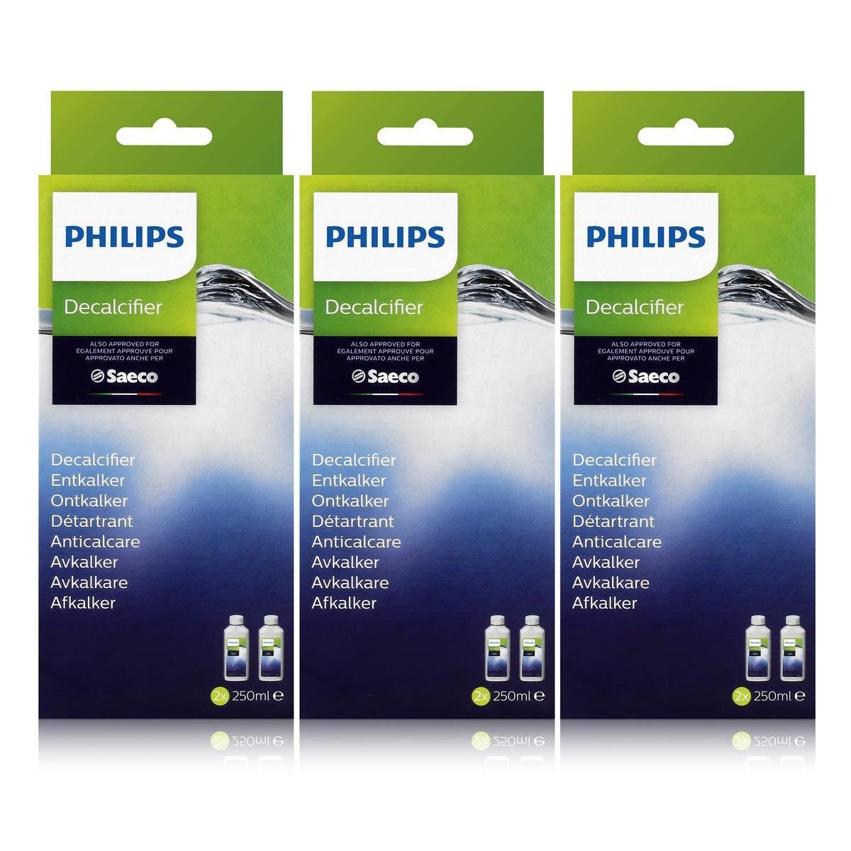 Philips Saeco CA6700/10 Entkalker 2x250ml - Für Kaffeevollautomaten (3 Entkalker