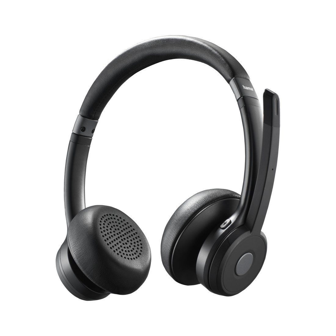 Hama Bluetooth Headset (mit Mikrofon, kabellos, On Ear, für PC, Handy) PC-Headset (Freisprechfunktion, Stummschaltung) | PC-Headsets