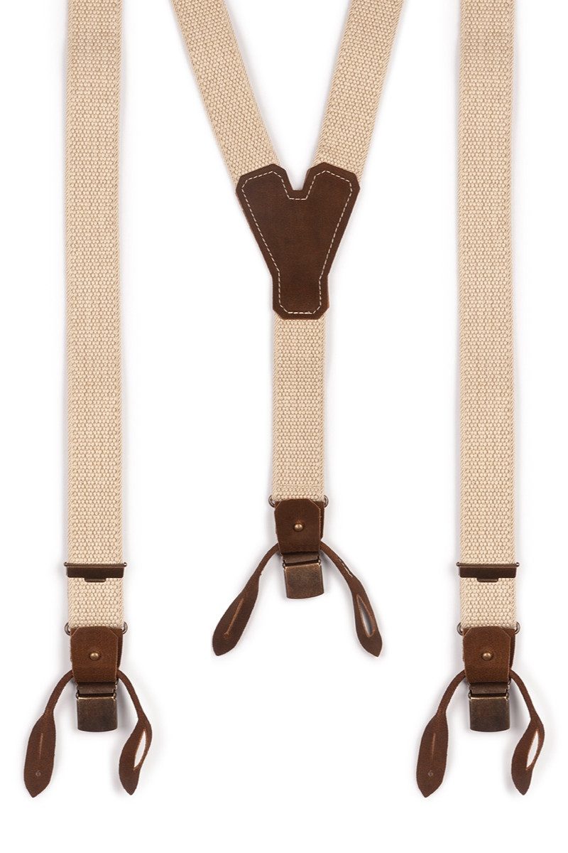 Luise Steiner Trachtenlederhose Trachten Hosenträger - BASIC-DUNKEL II - natur