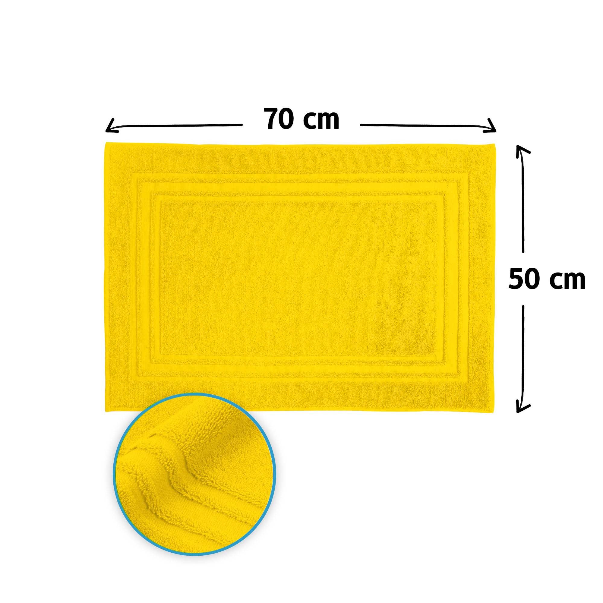 Komfortec Badematte Badvorleger aus 100% Baumwolle, Waschbar Duschmatte, Frottee, Rechteckig, 600 g/m², 2er Set, Saugfähig & Schnelltrocknend – Bild 5 von 5