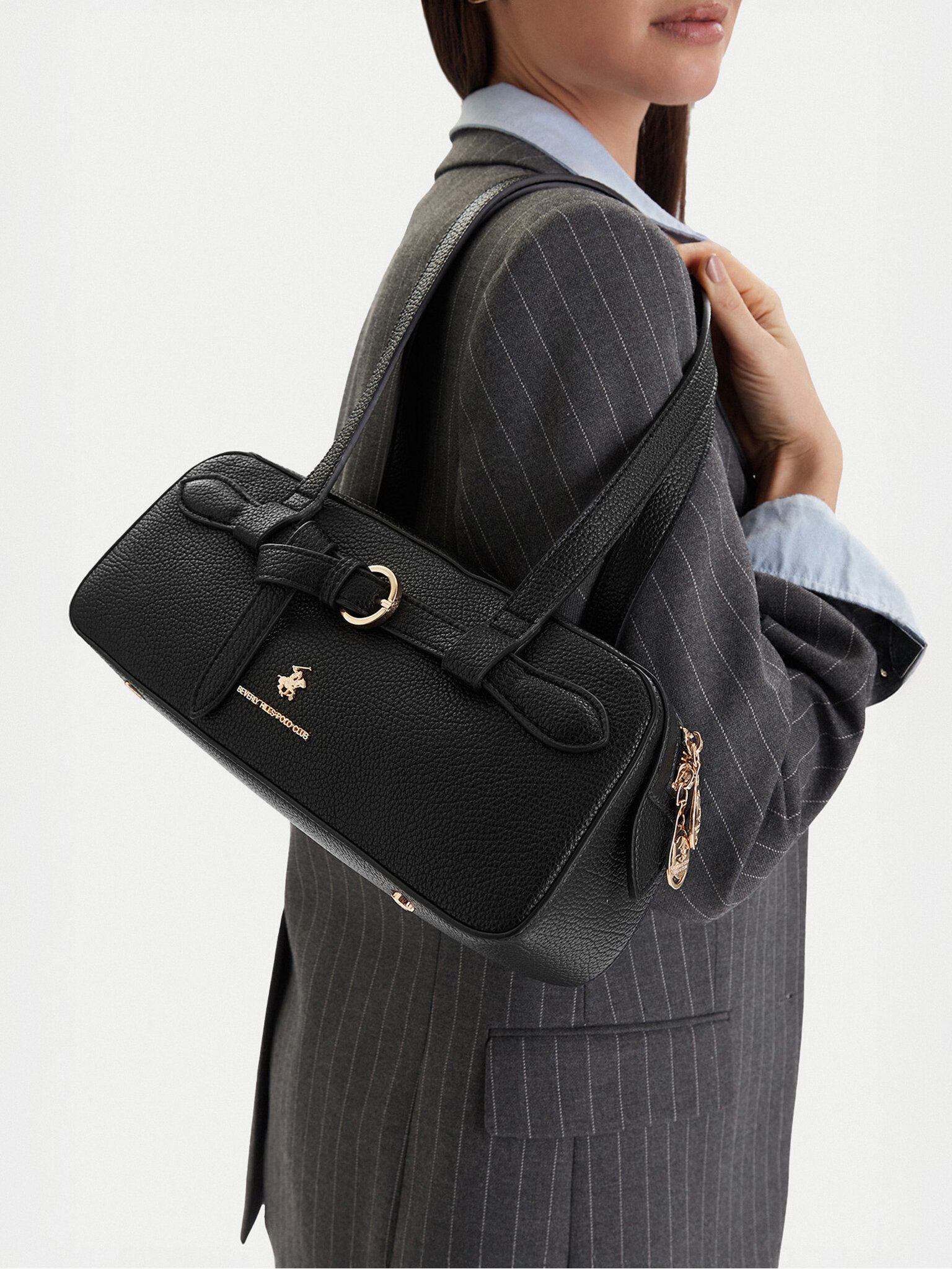 BEVERLY HILLS POLO CLUB Handtasche Beverly Hills Polo Club Damenhandtasche Schwarz BEVERLY HILLS POLO CLU