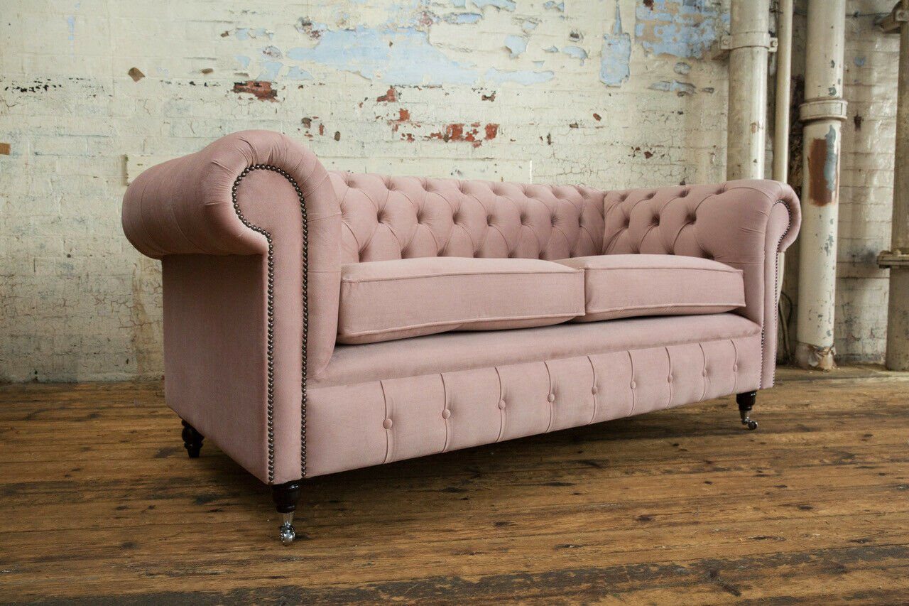 Chesterfield Design Die mit Sofas Sitzer Knöpfen. Sofa Polster Chesterfield-Sofa Chesterfield, Couch 3 Rückenlehne JVmoebel