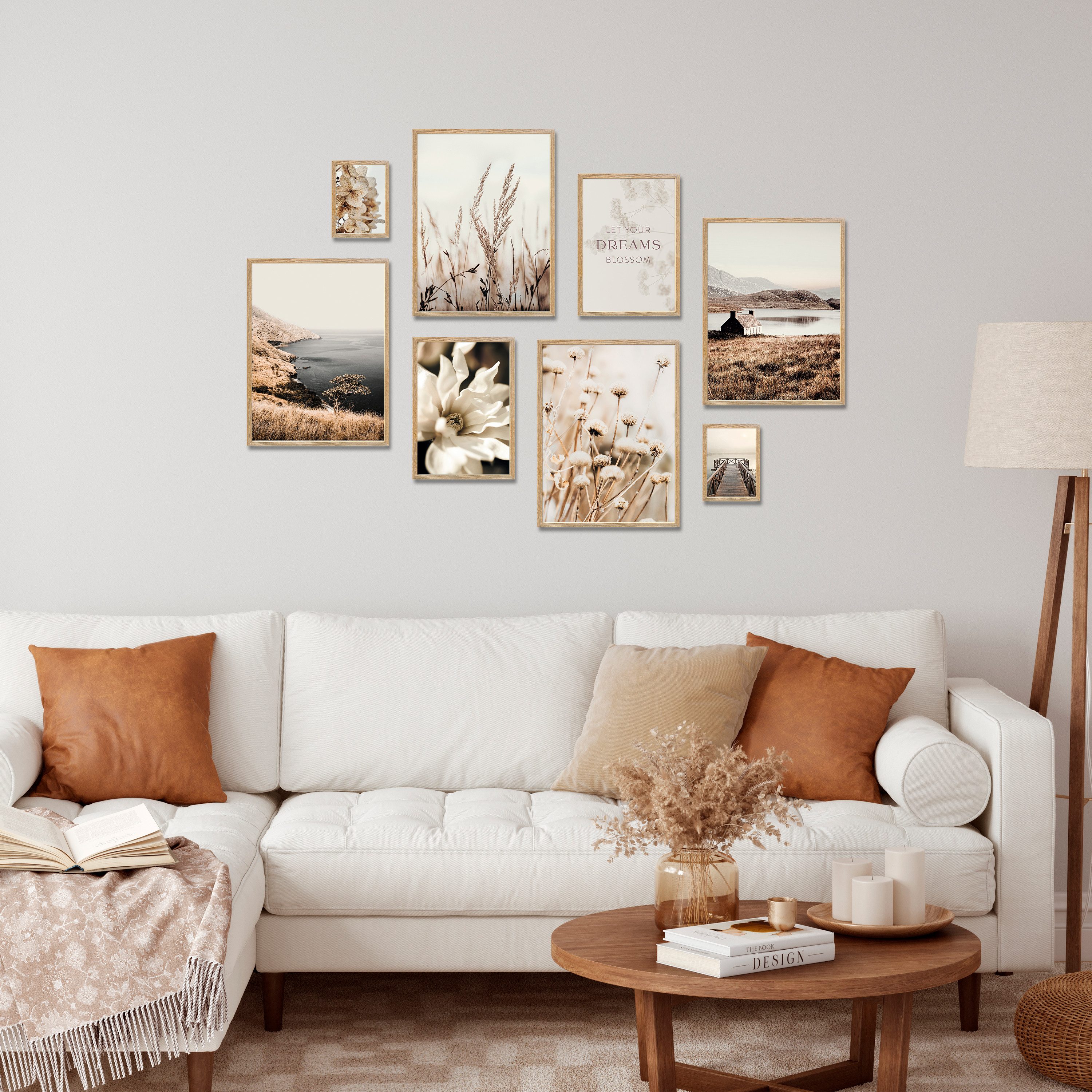 ARTFAVES Bilder-Collage Poster Set - BEIGE günstig online kaufen