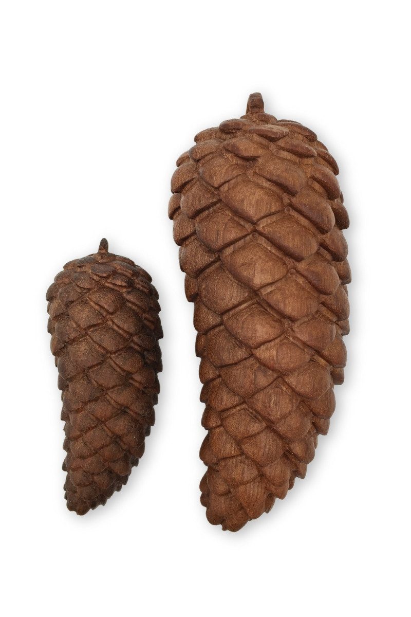 Demi Art Hängedekoration Deko - FICHTENZAPFEN - walnuss