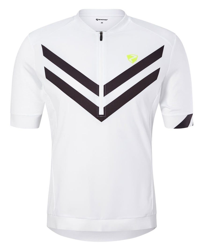 Ziener T-Shirt Nelis (Front-Reißverschluss, dreier Rückentasche, Mesheinsätze)