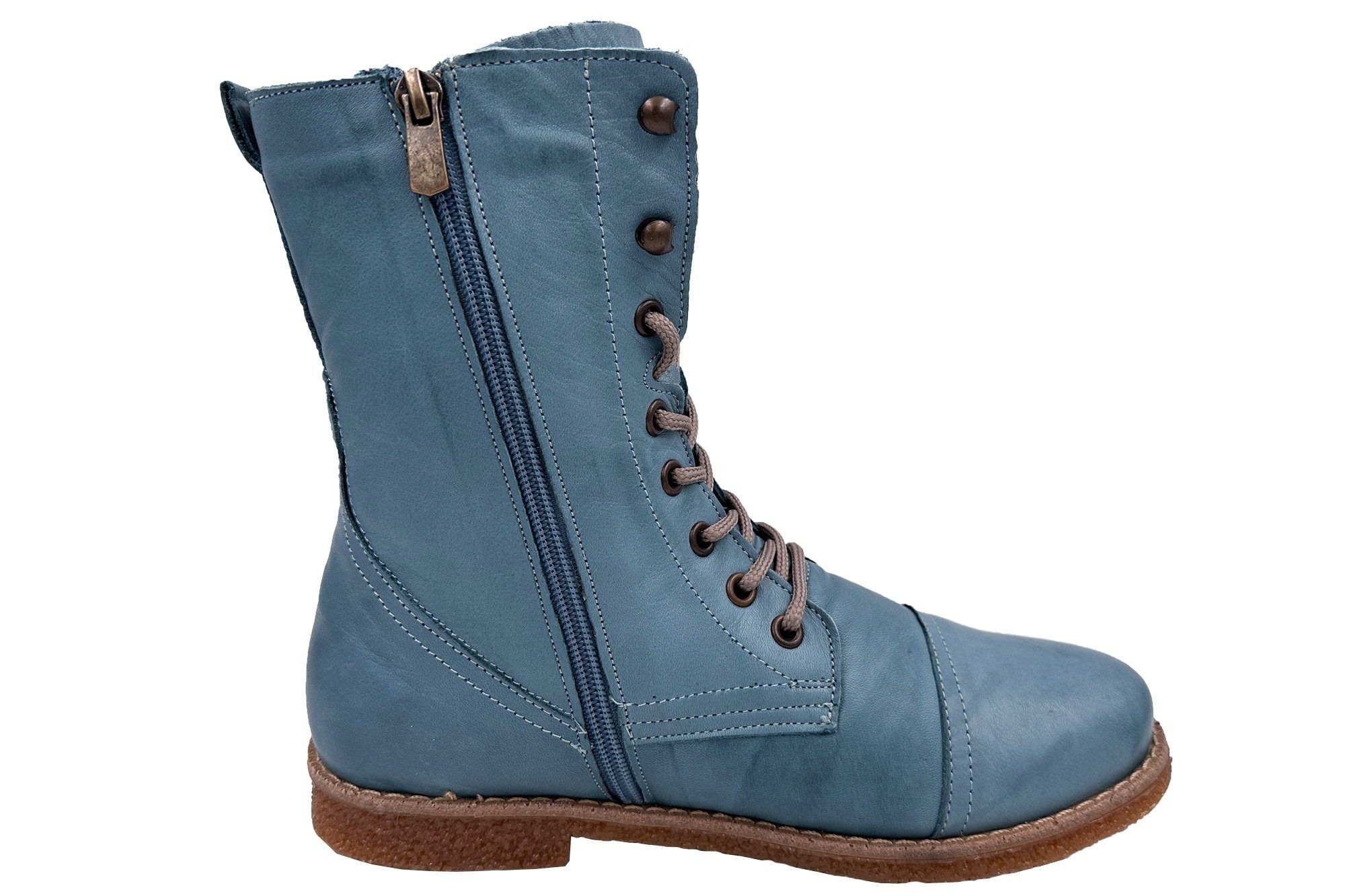 Andrea Conti Damen Leder Stiefel Schnürboots günstig online kaufen