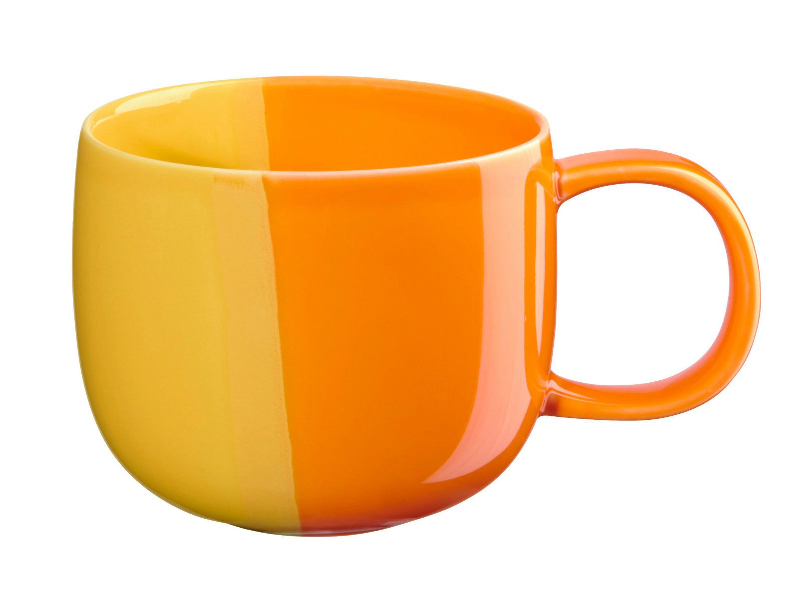 ASA SELECTION Becher joy Henkelbecher orange smoothie 8,5cm 0,4l, Porzellan