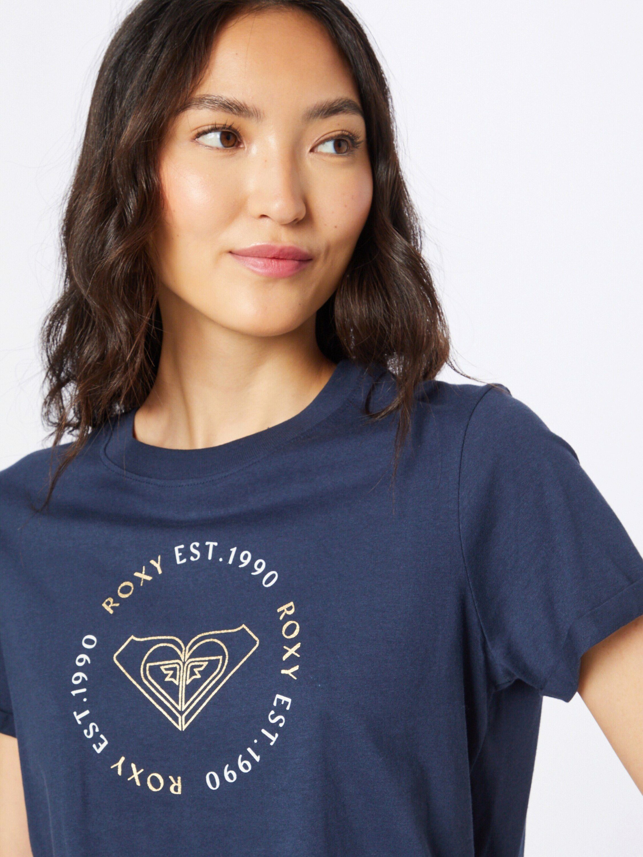 T-Shirt (1-tlg) Plain/ohne OCEAN Roxy Details NOON
