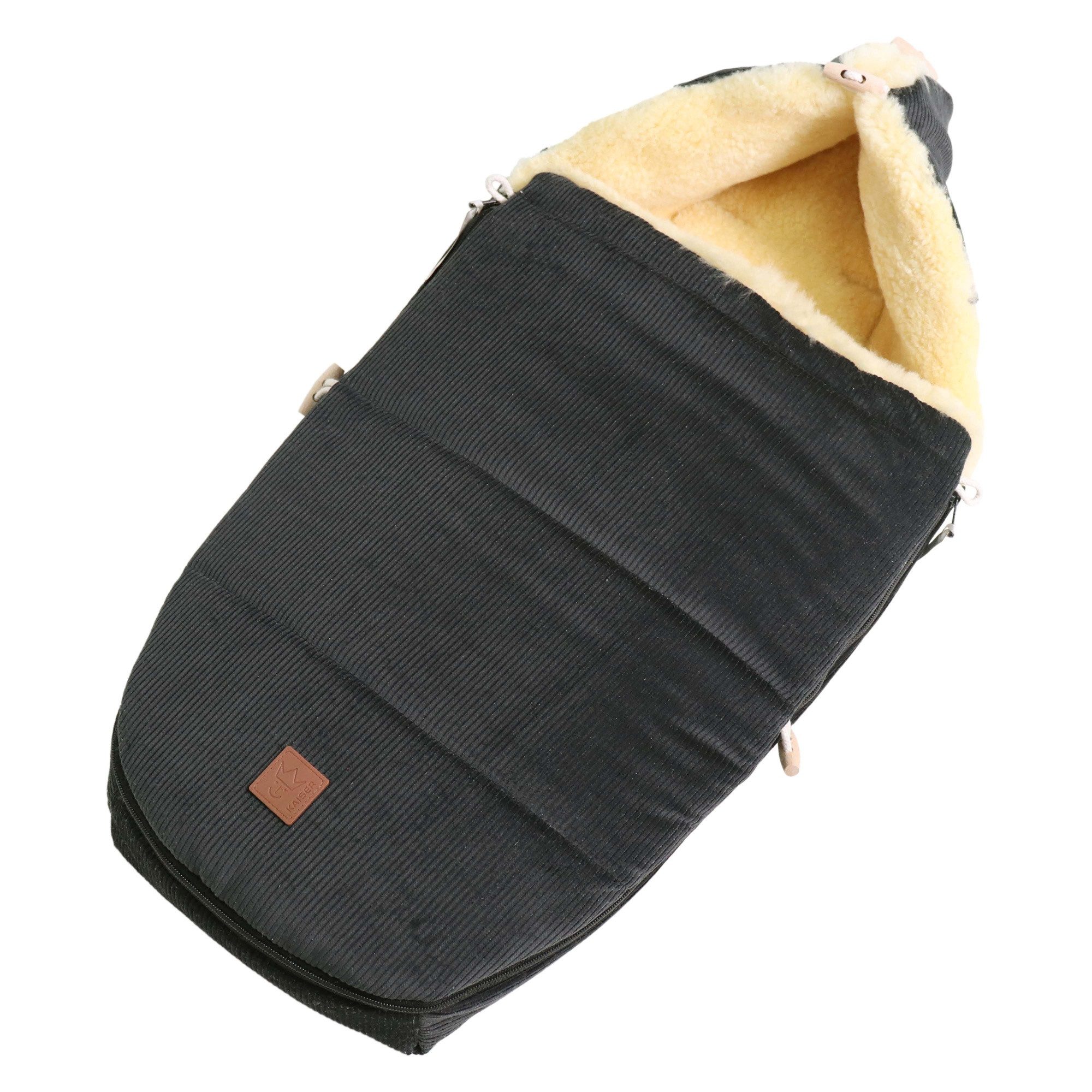 Kaiser Fußsack Filia Cord Lammfell Babyschalen Fußsack