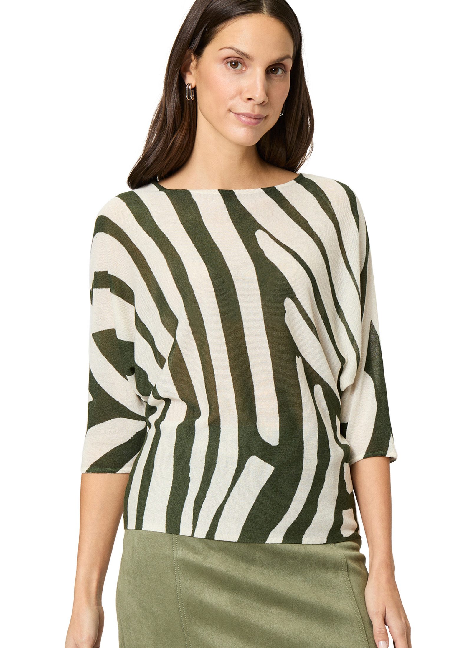 Strickpullover zero Oversized-Strickpullover mit Print