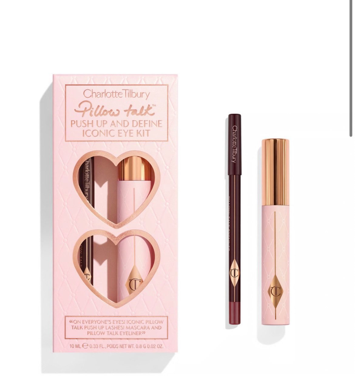 CHARLOTTE TILBURY Schmink-Set Pillow Talk Push and Define Iconic Eye Ki, 2-tlg., 2-teilig, betonend,Highlight setzend, definierend, verlängernd, volumengebend