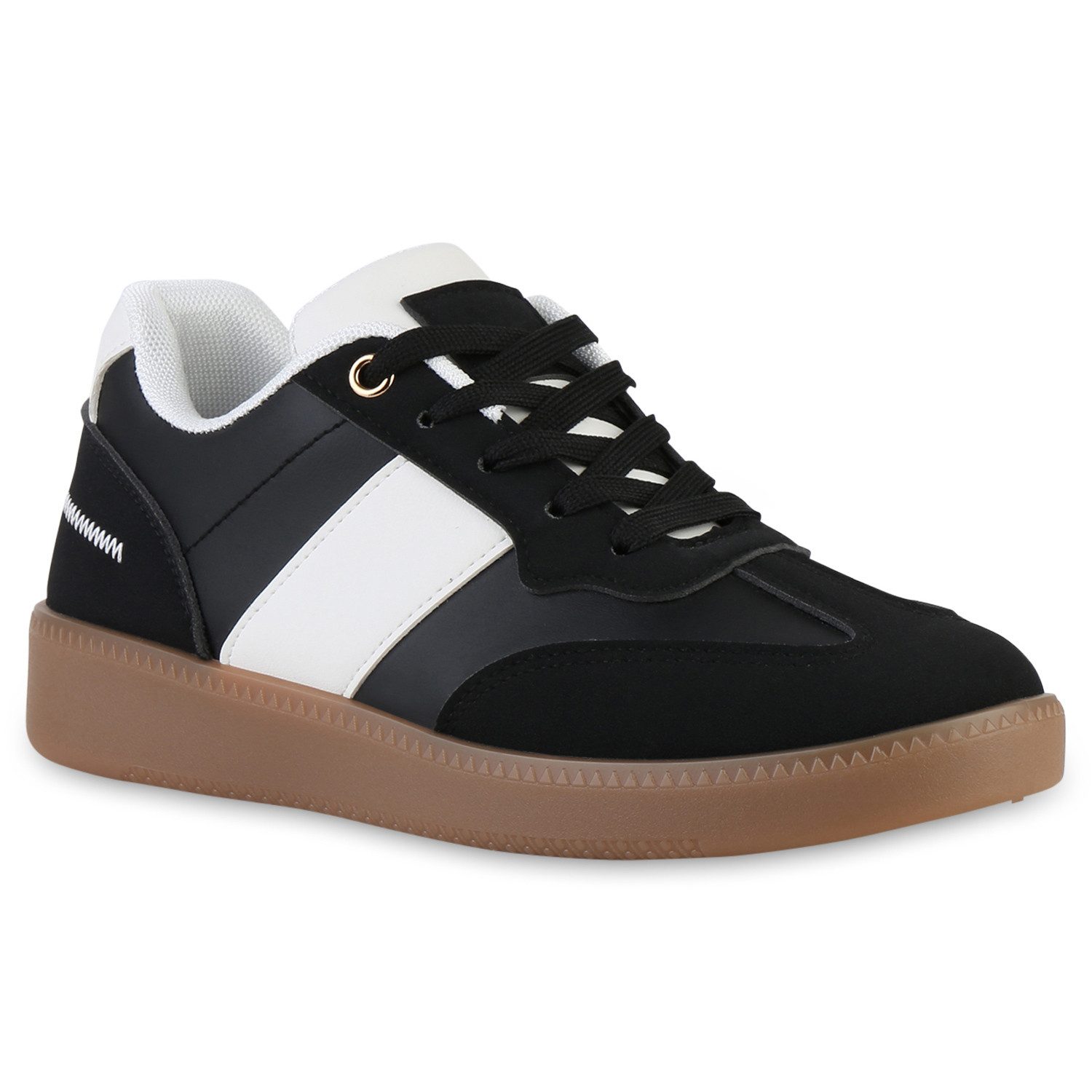 VAN HILL 841516 Sneaker Damen Sneaker Low Schnürer Bequeme Freizeit Basic S günstig online kaufen