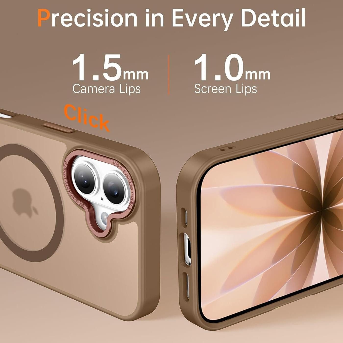 CoolGadget Handyhülle Magnet Hülle für iPhone 17 Schutzhülle mit Metall Kamerarahmen 6,3 Zoll, magnetisches Schutzcase Matt Stoßfest kompatibel mit Magsafe Zube – Bild 2 von 5