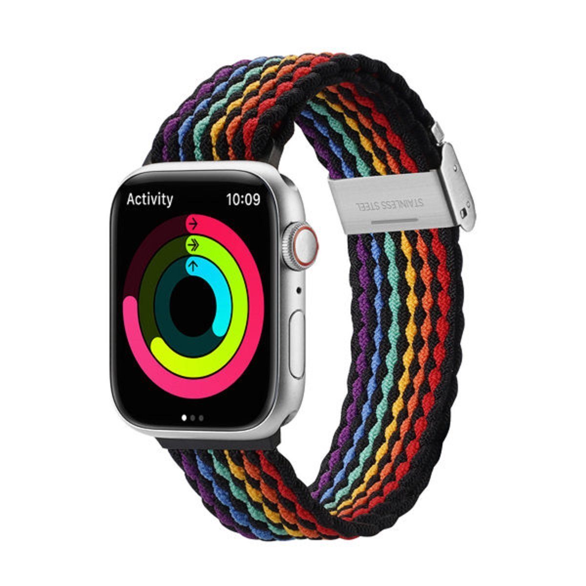 Watch) II Armband Schleifenarmband Strap Version) für Bunte Uhrenarmband Dux Dunkel (Mixture Ducis Apple Streifen