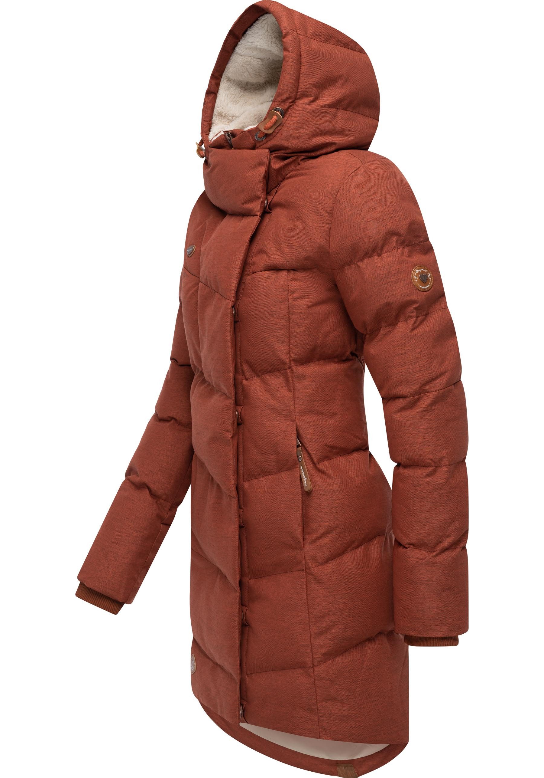 Ragwear Wintermantel Pavla stylischer Winterparka mit Teddyfutter und Kapuz günstig online kaufen