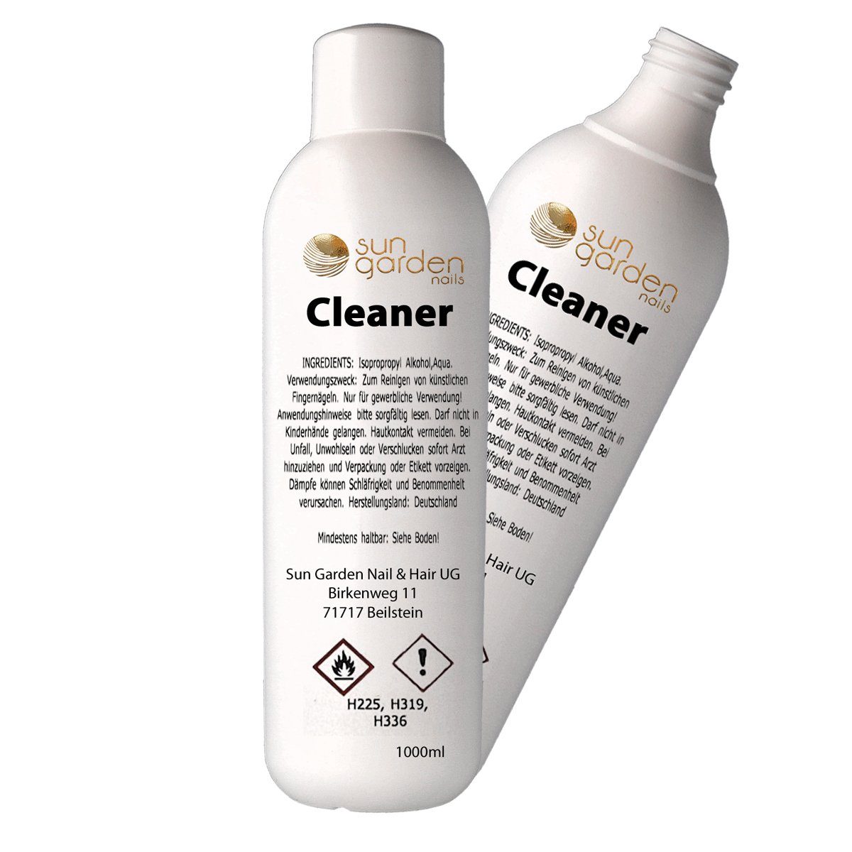 Set Cleaner 500 Dispenser ml Nagelreiniger - Zelletten Nail Sun Garden 1000 Pumpflasche - Nails -
