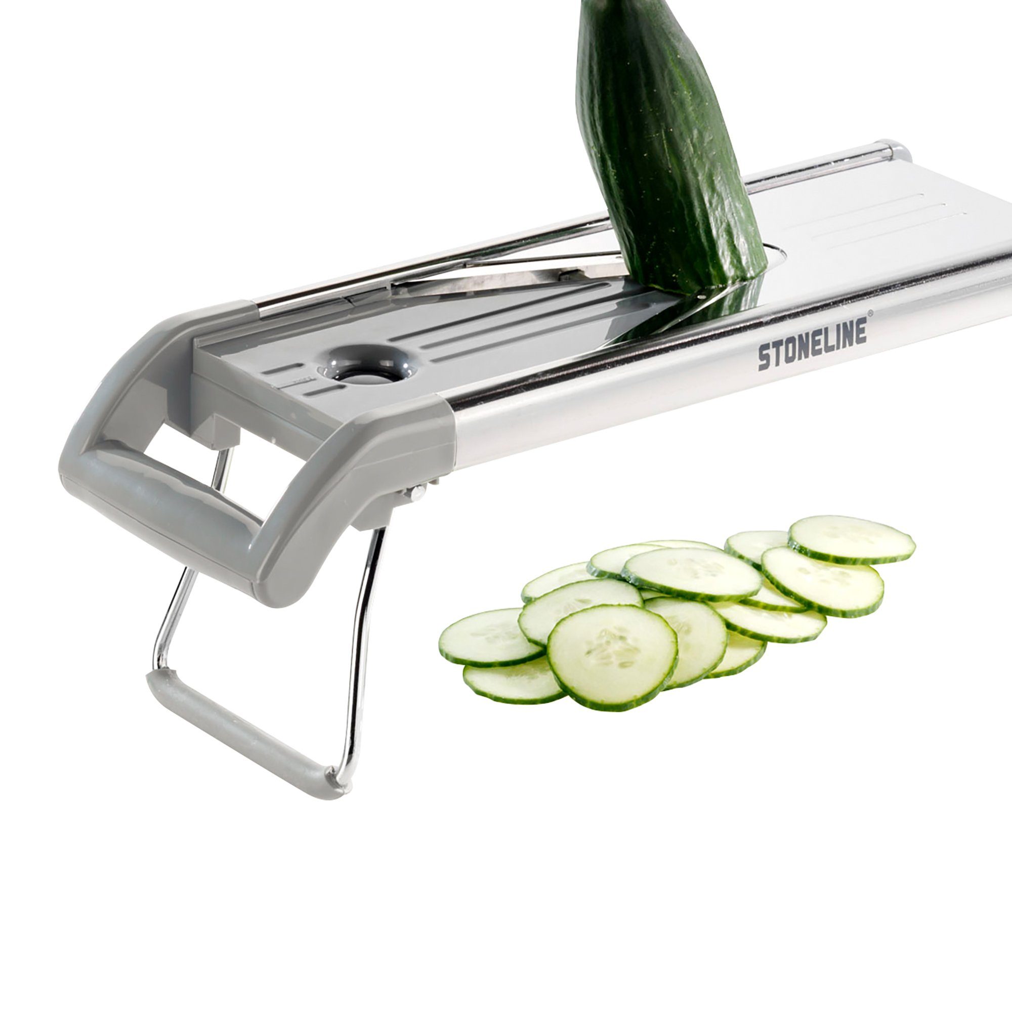 STONELINE Gemüsehobel, Edelstahl, (1-St), 6 Schneidmöglichkeiten, Klimaneutrales Produkt, Designed in Germany