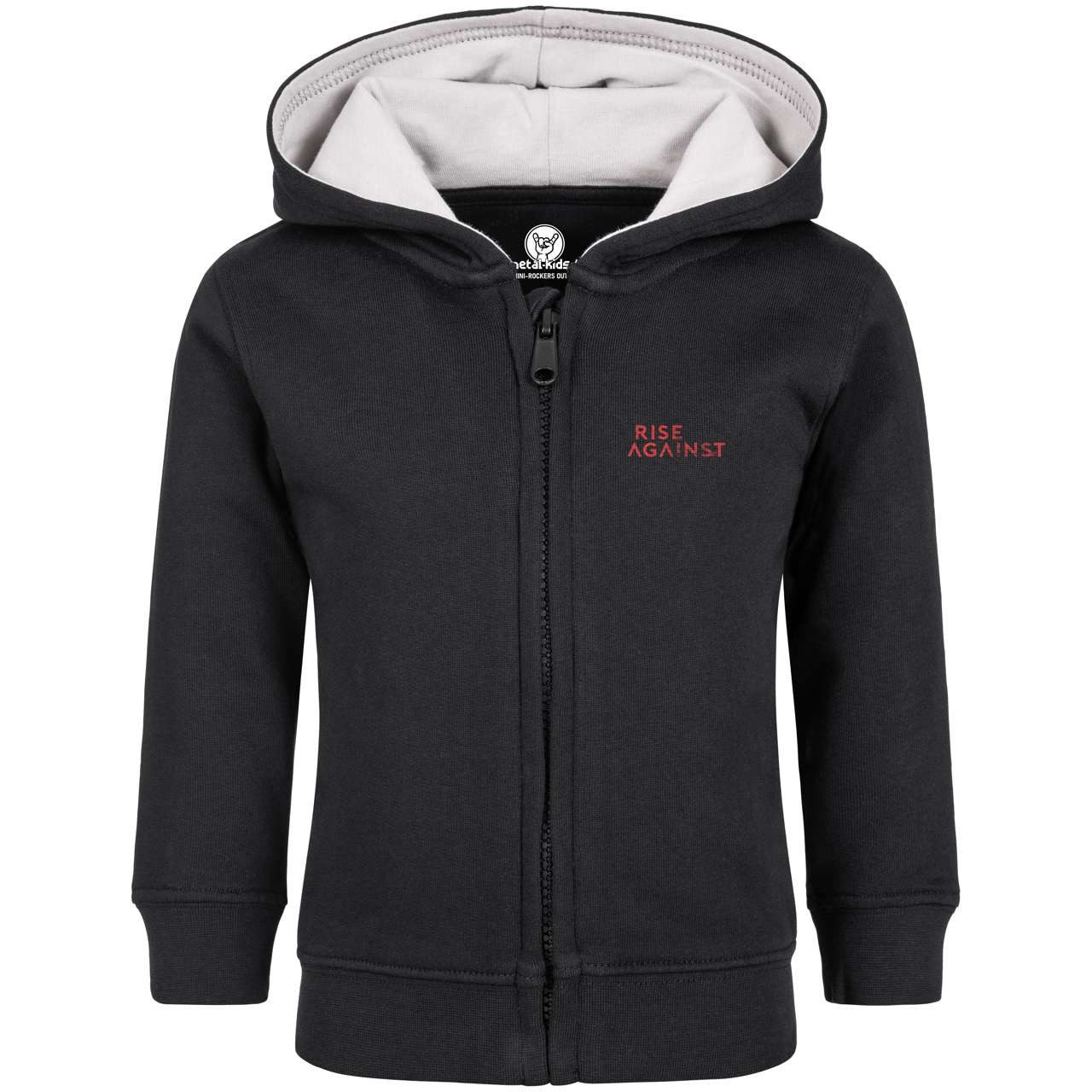 Kapuzensweatjacke mit Rise Against (Heartfist) Aufdruck für Babys (0–24 M)