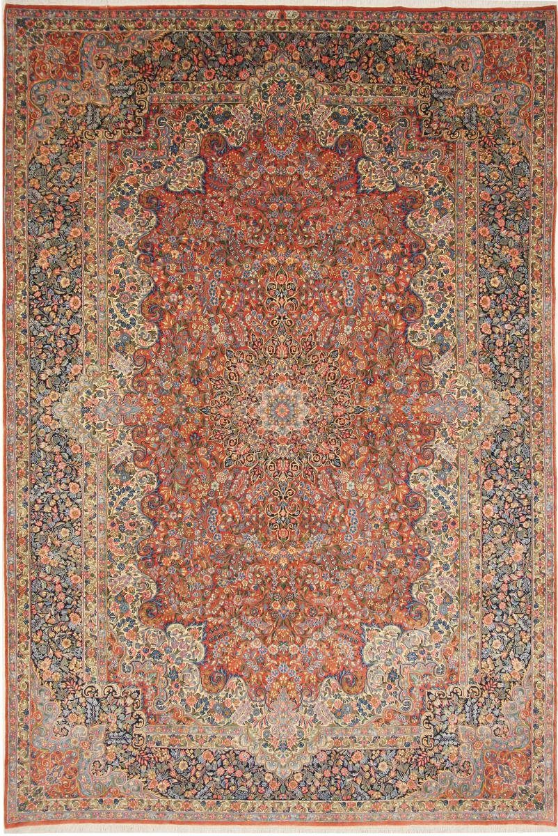 Orientteppich Kerman 218x314 Handgeknüpfter Orientteppich / Perserteppich, Nain Trading, rechteckig, Höhe: 12 mm