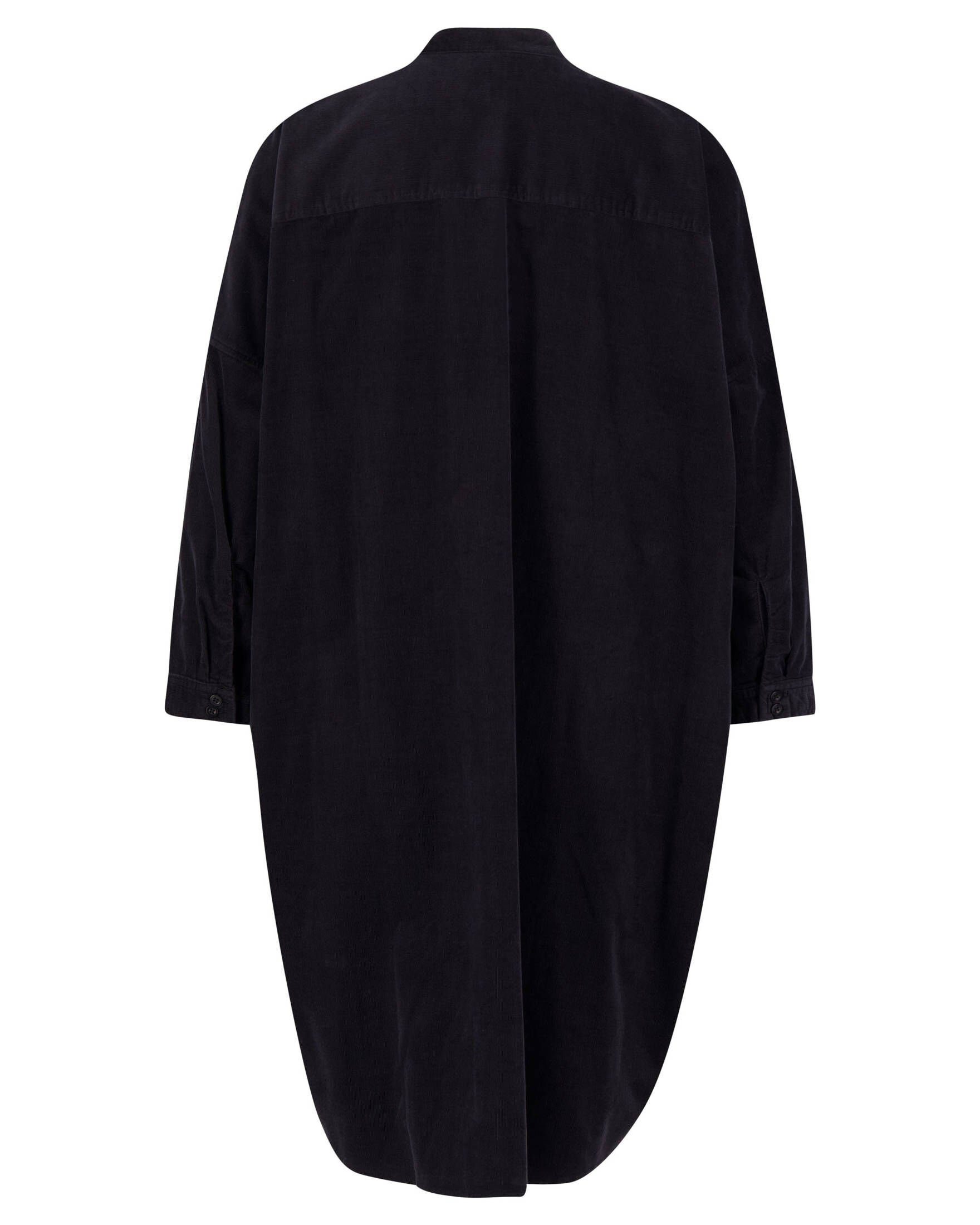 Herrlicher Blusenkleid Damen Hemdblusenkleid AMIELLA (15) schwarz (1-tlg)