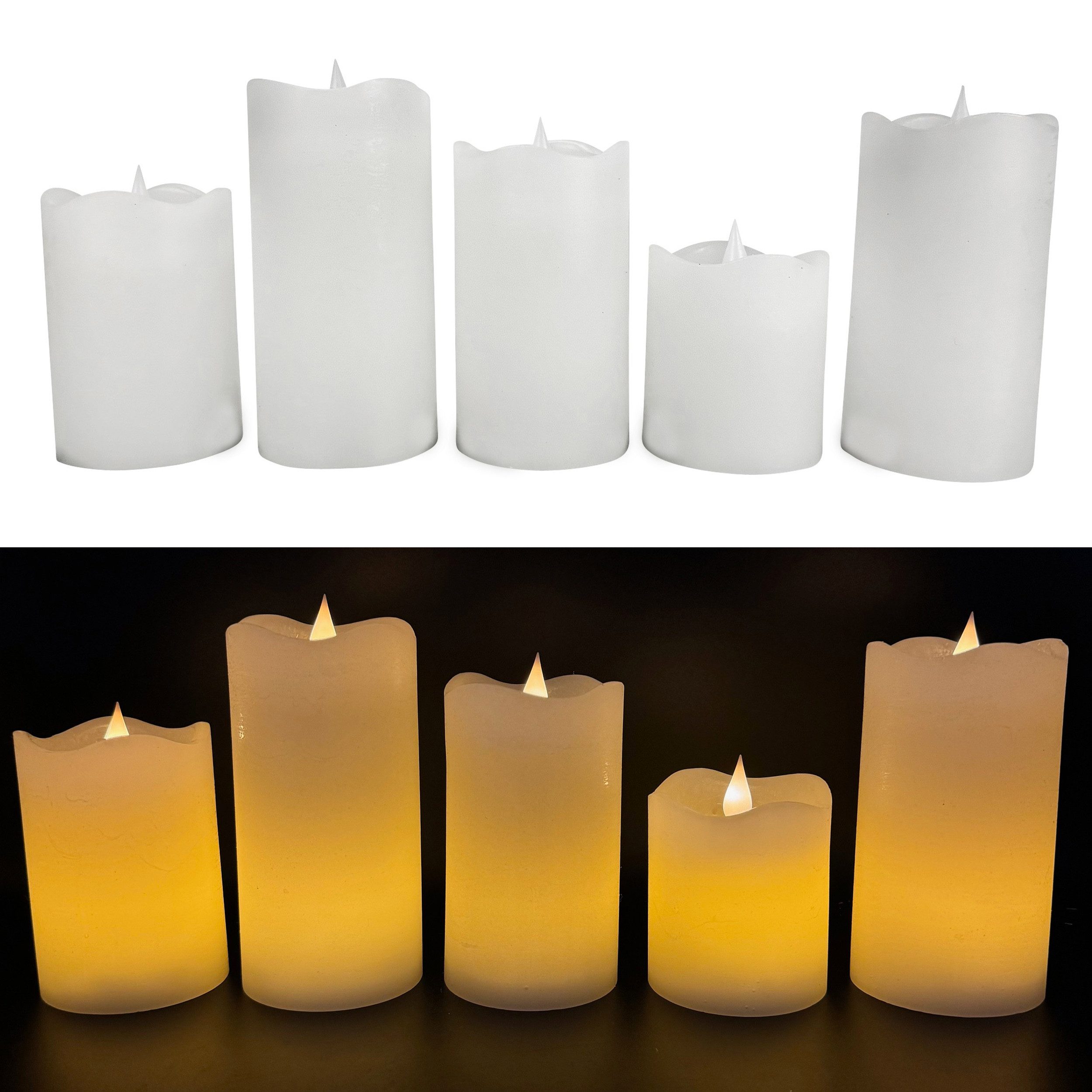 Online-Fuchs LED-Kerze 5 LED-Kerzen aus Echtwachs günstig online kaufen