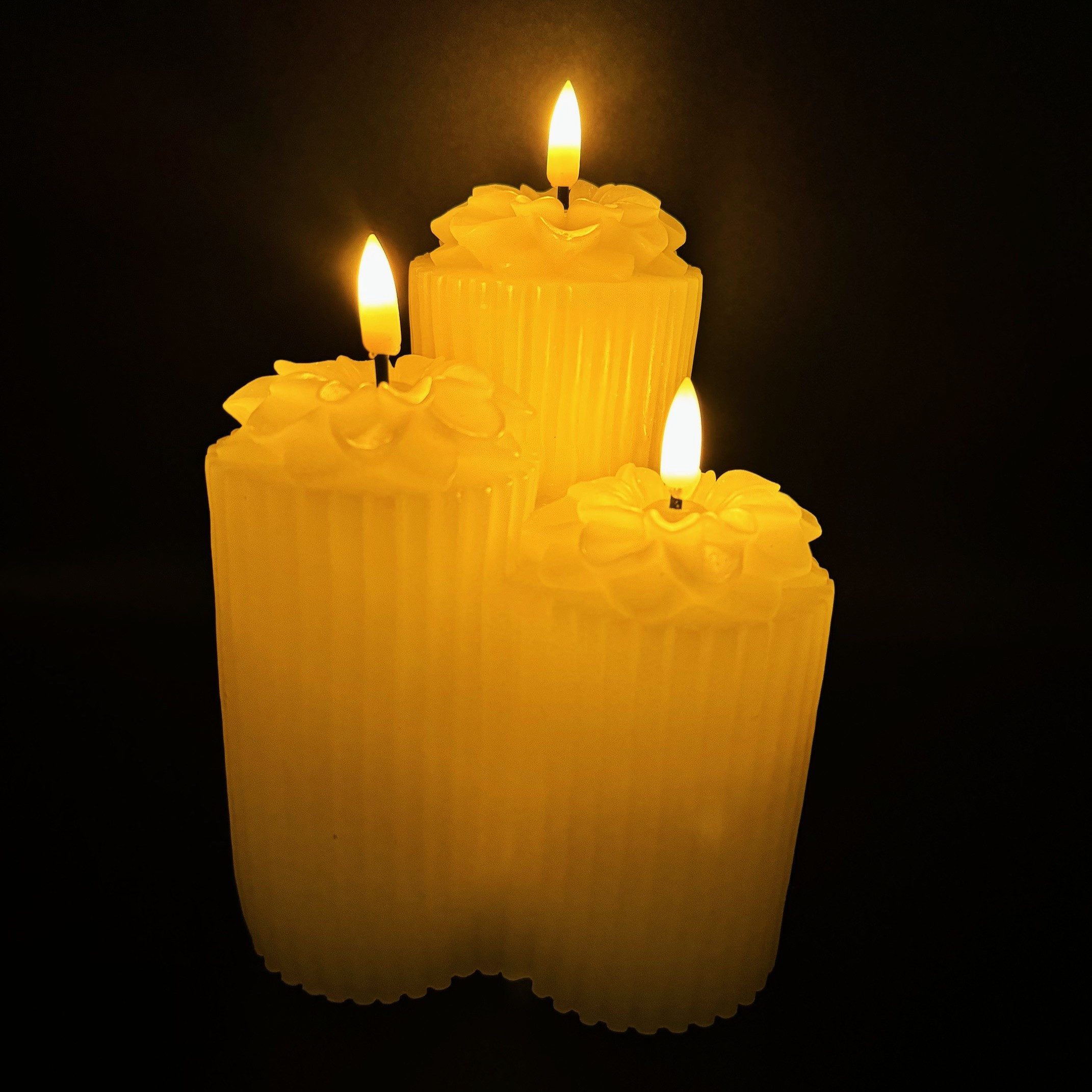 Online-Fuchs LED-Kerze - 3 ineinander verschmolzene günstig online kaufen