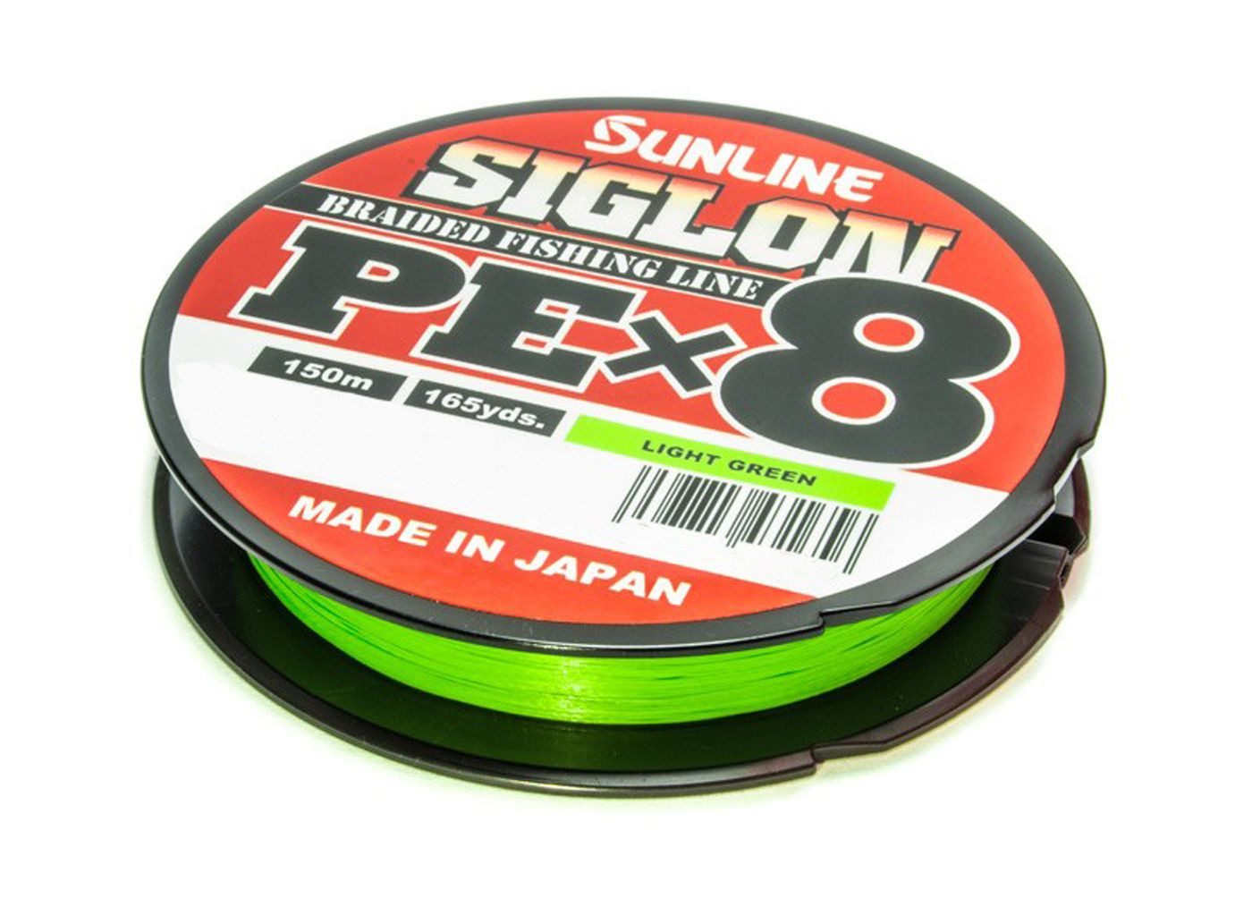 Sunline Angelschnur Sunline Siglon PE X8 Light Green 150m - Geflochtene Angelschnur, 0.153 m Длина, 0.153 mm Fadendurchmesser, (150-St)