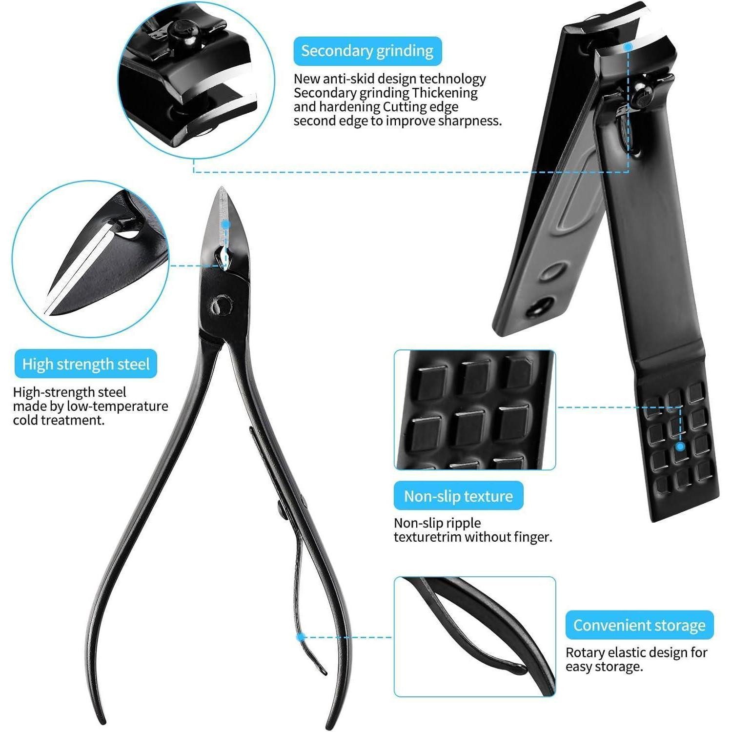 LuxusKollektion Nagelschere 24-teiliges Maniküre Pediküre Set Edelstahl Her günstig online kaufen