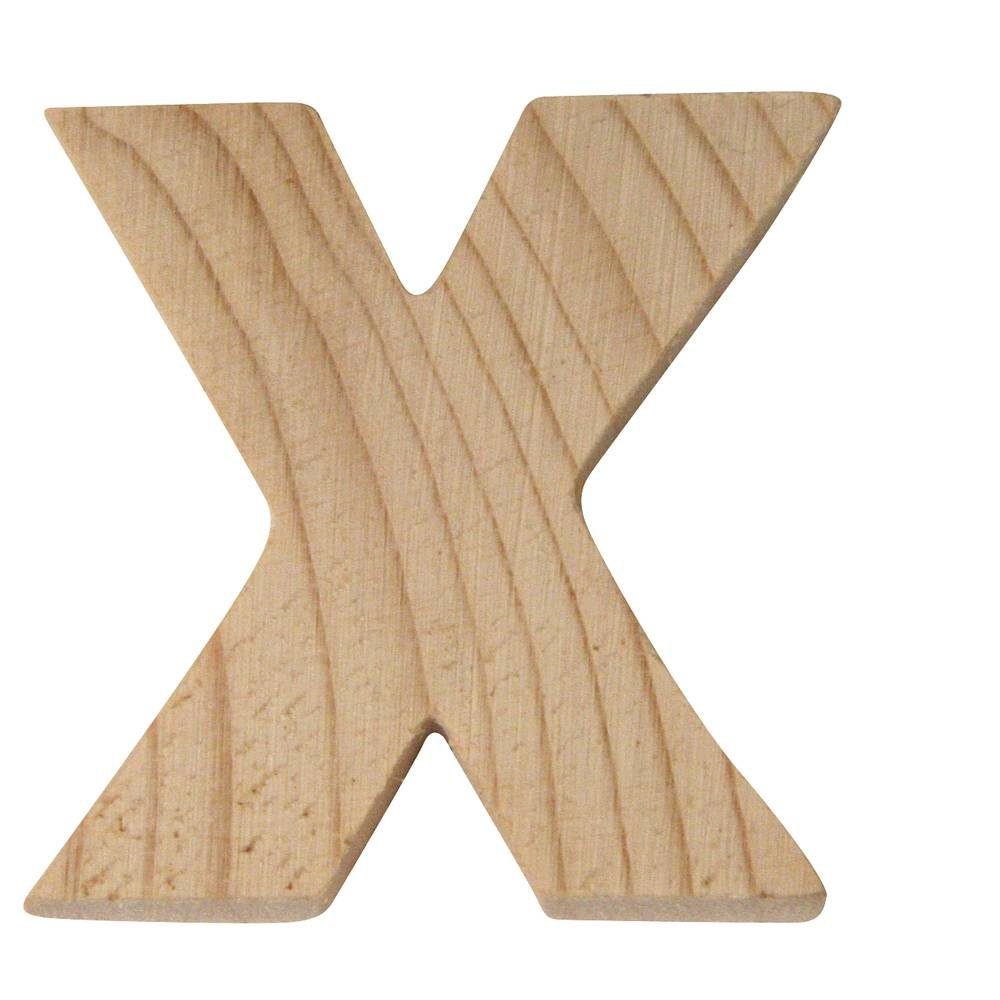 x 5 cm Deko-Buchstaben X, Buchstaben 1 Rayher Holz Rayher