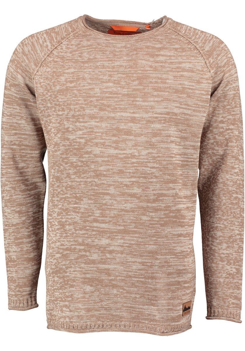 Tom Collins Strickpullover Nusupi Feinstrick mit Rundhalsausschnitt und Rollsaum