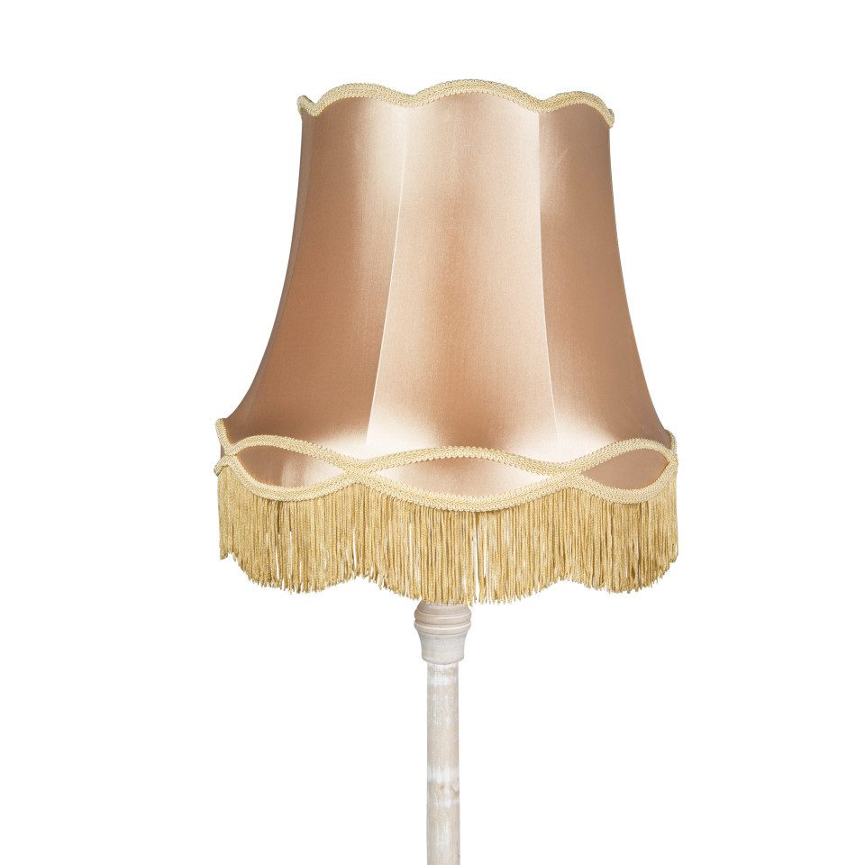 Qazqa Stehlampe Classico, ohne Leuchtmittel, E27, Gelb, Retro, Holz, 1-flam günstig online kaufen