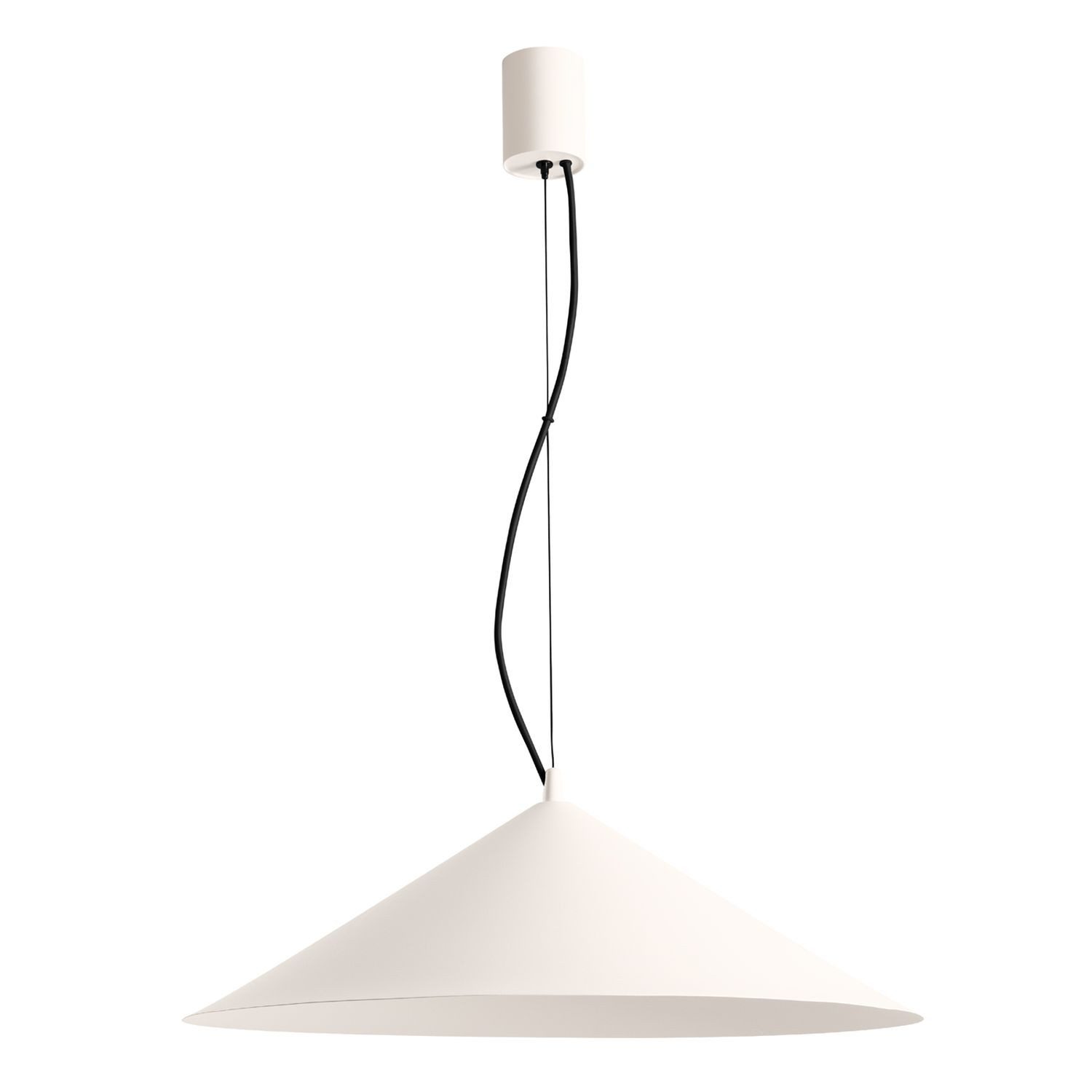 Licht-Erlebnisse Pendelleuchte INARI, LED fest integriert, Warmweiß, LED Metall H: max. 200 cm Ø 50 cm rund Beige 3000 K 1070 lm Modern