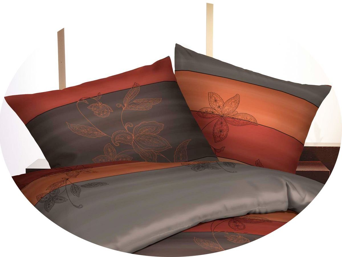 Kaeppel Bettwäsche Kaeppel Biber Bettwäsche 135x200cm Delicate Kupfer Braun günstig online kaufen