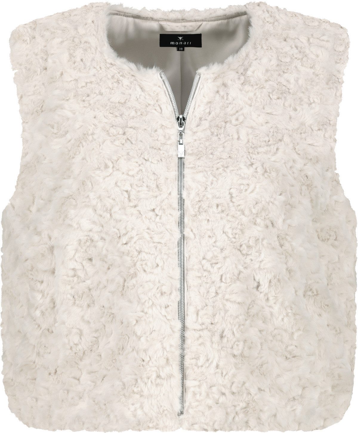 Monari Fellweste Fake Fur mit Reißverschluss günstig online kaufen