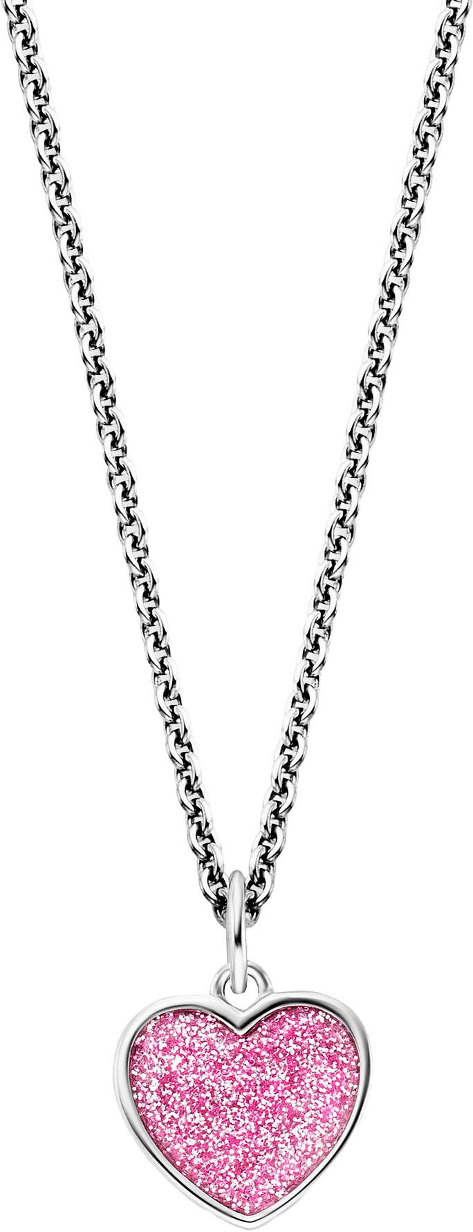 Herzengel Kette mit Anhänger Glitzerherz, HEN-GLITTERHEART, Made in Germany