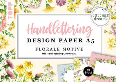 Topp Motivpapier Handlettering Design Paper Block, Cotton Dreams A5